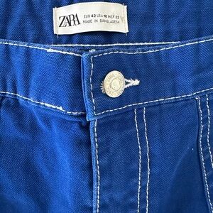 Zara Royal Blue Denim Jeans